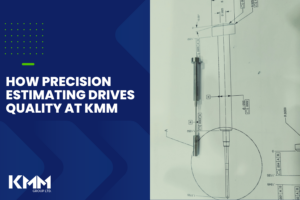 Precision grinding estimating at KMM shown through a technical drawing