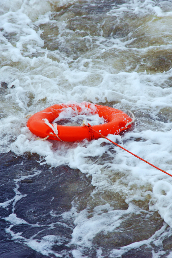 throwing a life preserver